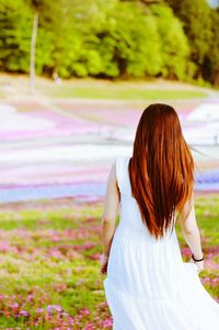 Young woman looking away