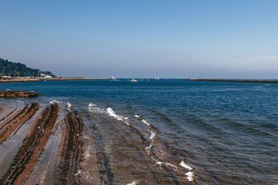 Scenic view of sea against sky