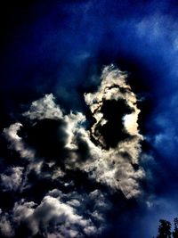 Low angle view of cloudy sky