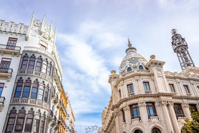 Low angle view of historical building against sky