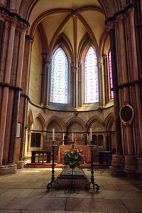 View of ornate window in building