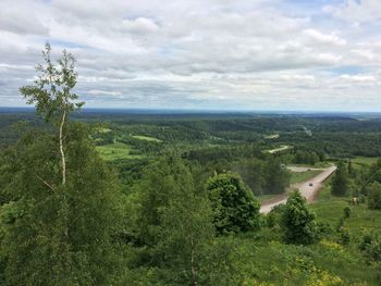 Scenic view of landscape against sky