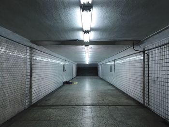 Empty corridor of building