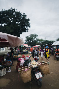 View of market stall for sale