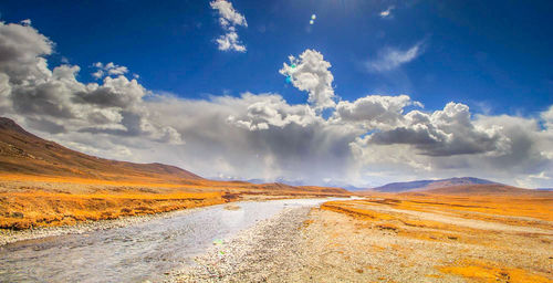 Scenic view of landscape against sky