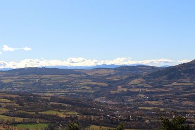 Scenic view of landscape against sky