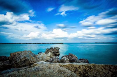 Scenic view of sea against sky