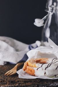 Close-up of sweet food on table