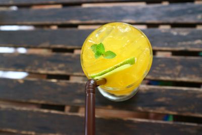 Close-up of drink on table