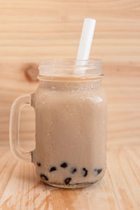 Close-up of drink on table