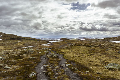 Scenic view of landscape against sky