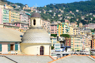 City detail in camogli, liguria, italy