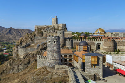 Panoramic view of old building against sky