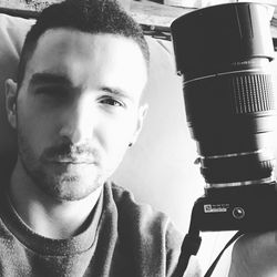 Close-up portrait of young man