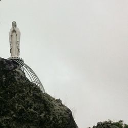 Low angle view of built structure against clear sky