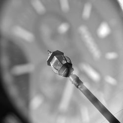 Low angle view of electric light bulb