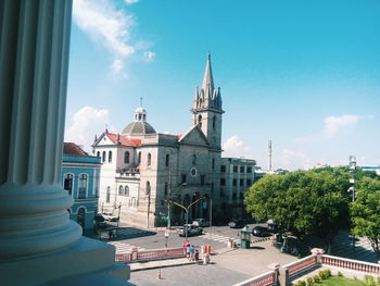 View of temple against sky