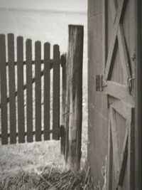 Close-up of fence