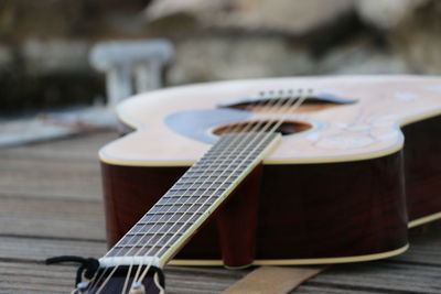 Close-up of guitar