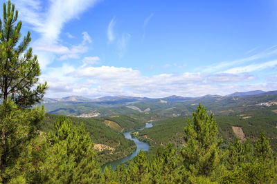 Scenic view of landscape against sky