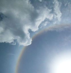 Low angle view of cloudy sky