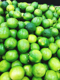 Full frame shot of limes 