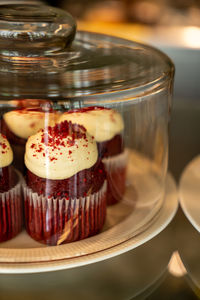 Close-up of cake on table