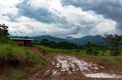 Scenic view of landscape against sky