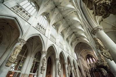 Low angle view of ornate ceiling in building