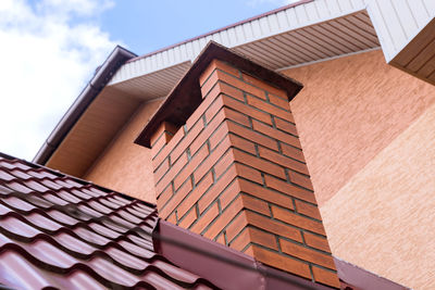 Low angle view of building against sky