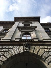 Low angle view of building against sky