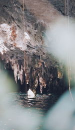 Panoramic view of sea and rocks