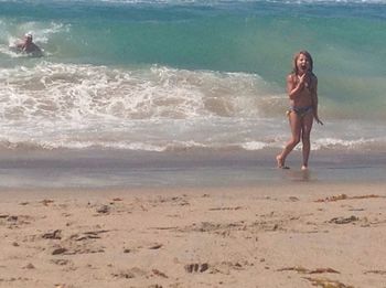 Tourists enjoying at beach