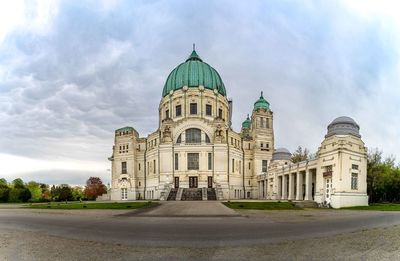 View of cathedral against sky in city