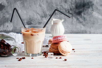 Close-up of drink on table