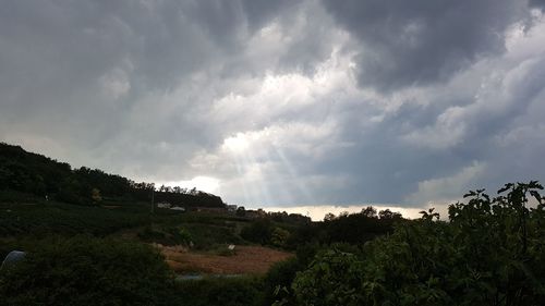 Panoramic view of landscape against sky