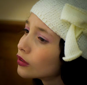 Close-up of young woman