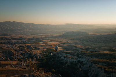 Scenic view of landscape at cappadocia