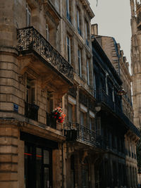 Low angle view of buildings in city