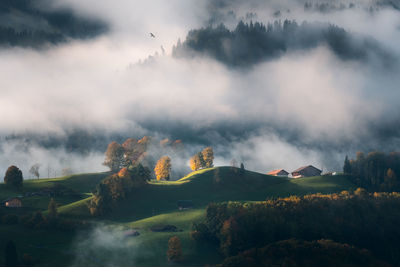 Panoramic view of landscape against sky