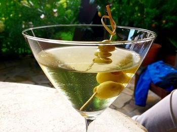 Close-up of drink on table