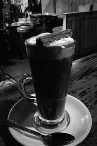 Close-up of drink on table