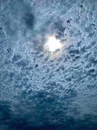 Digital composite image of dramatic sky