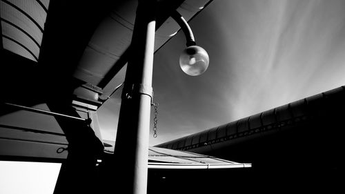 Low angle view of ball against moon at night