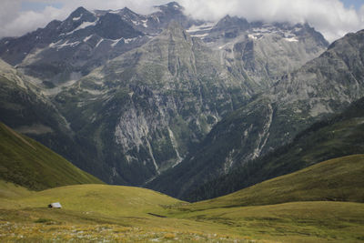 Scenic view of mountains