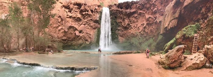 Panoramic view of waterfall