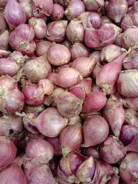 Full frame shot of vegetables for sale at market