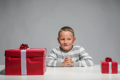 Portrait of a smiling boy