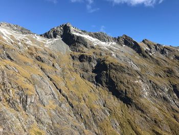 Scenic view of mountains against clear sky