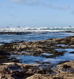 Scenic view of sea against sky